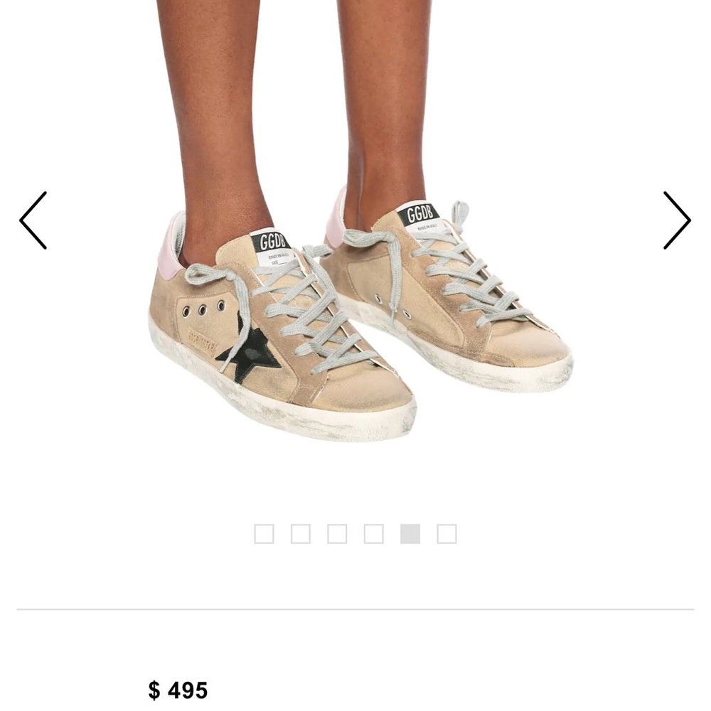 Golden Goose Superstar size 38 color Tan Pink Blck